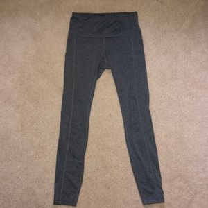 Gray workout leggings